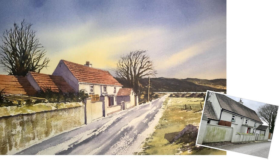 commission Picture of a home in Kilkenny Ireland,  artist open to commissions