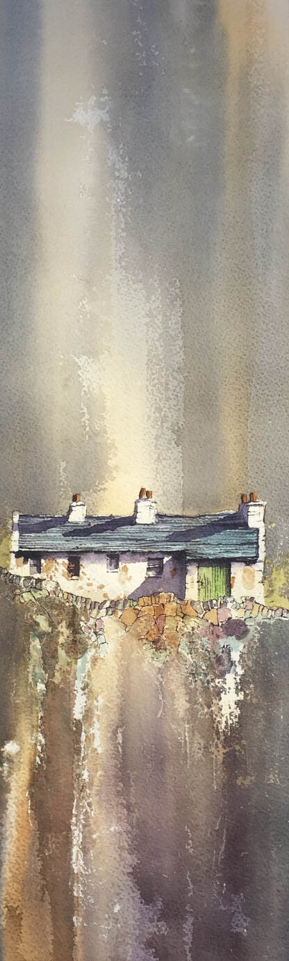 Picture of watercolour painting for sale, watercolor, original painting for sale, irish art for sale, quality irish art work for sale, irish cottage painting, unique irish art, beautiful art from ireland, watercolour, painting by irish artist, west of ireland painting, textured watercolour for sale, painting to buy online, irish artist, art for sale from ireland