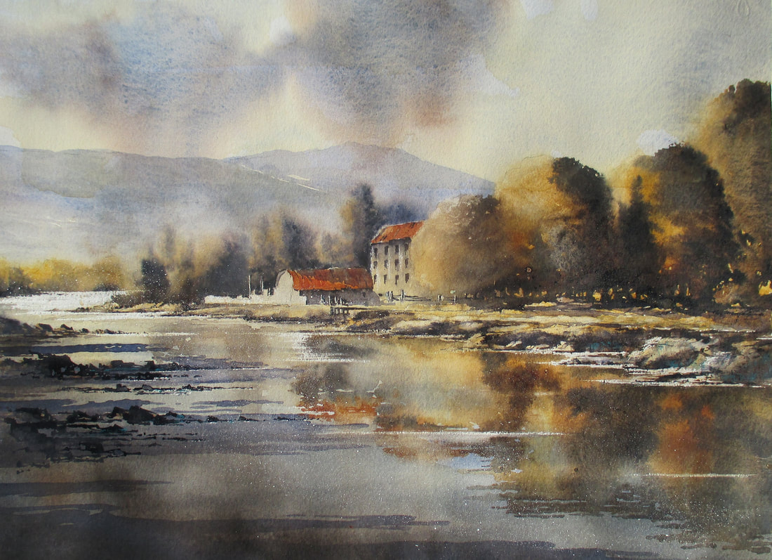 professional art for sale, river painting