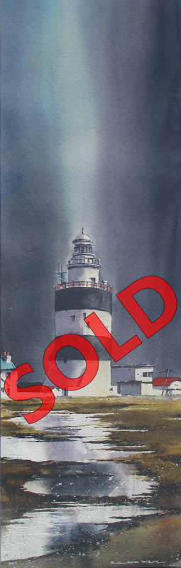 Hook head lighthouse original painting for sale from ireland